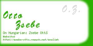 otto zsebe business card
