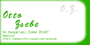 otto zsebe business card